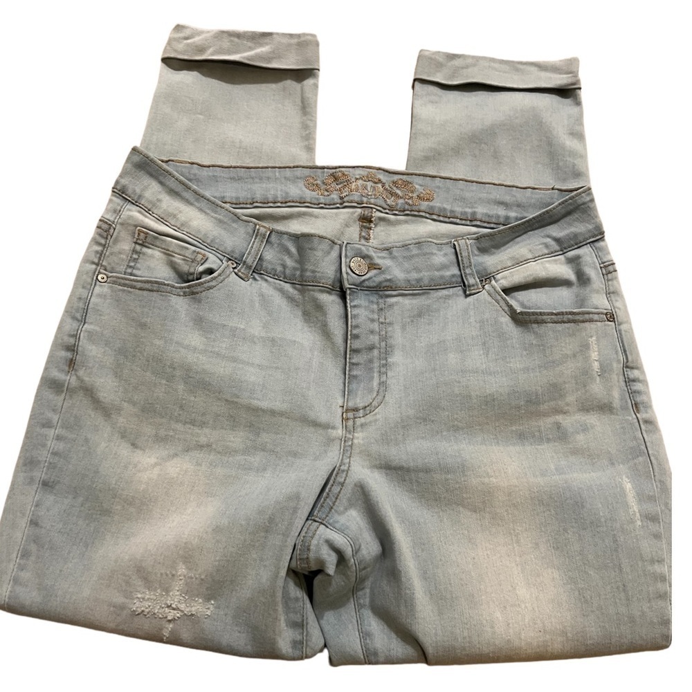 Wax Jeans Light Wash Cuffed Women’s Jeans Size 14​​​​​​